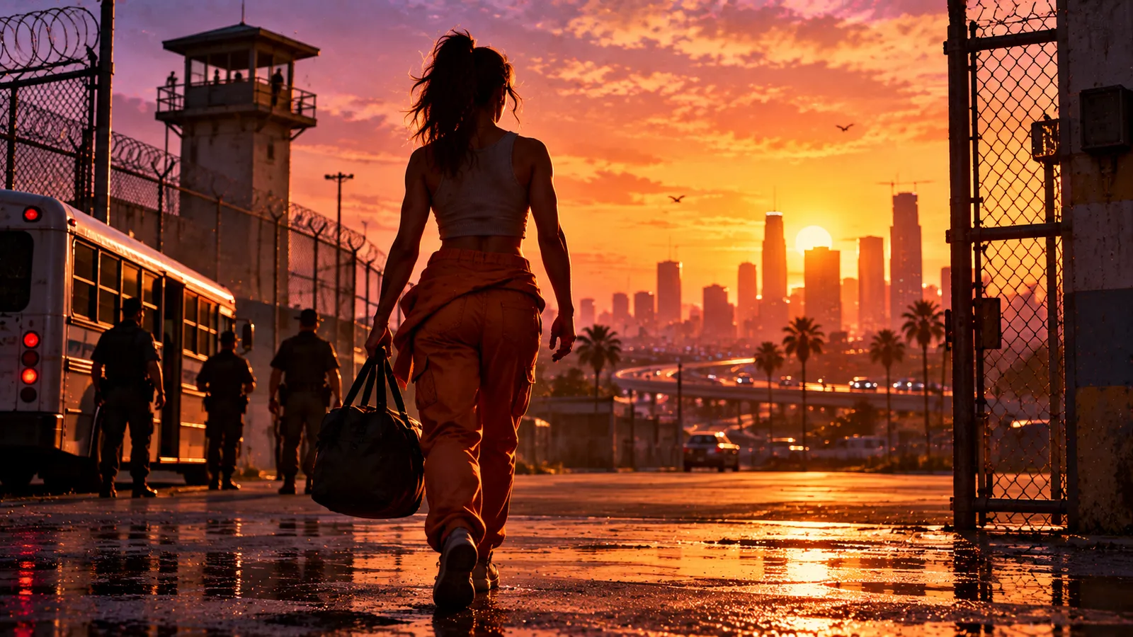 Lucia Caminos, Protagonist in GTA 6: fan illustration